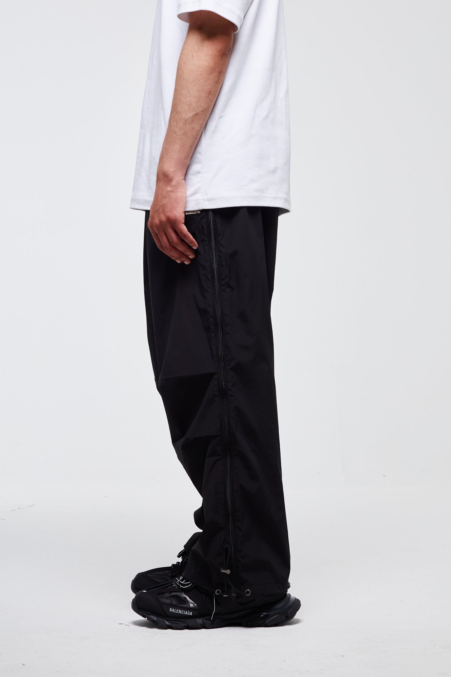 PANTALON PARACHUTE ZIPPÉ NOIR