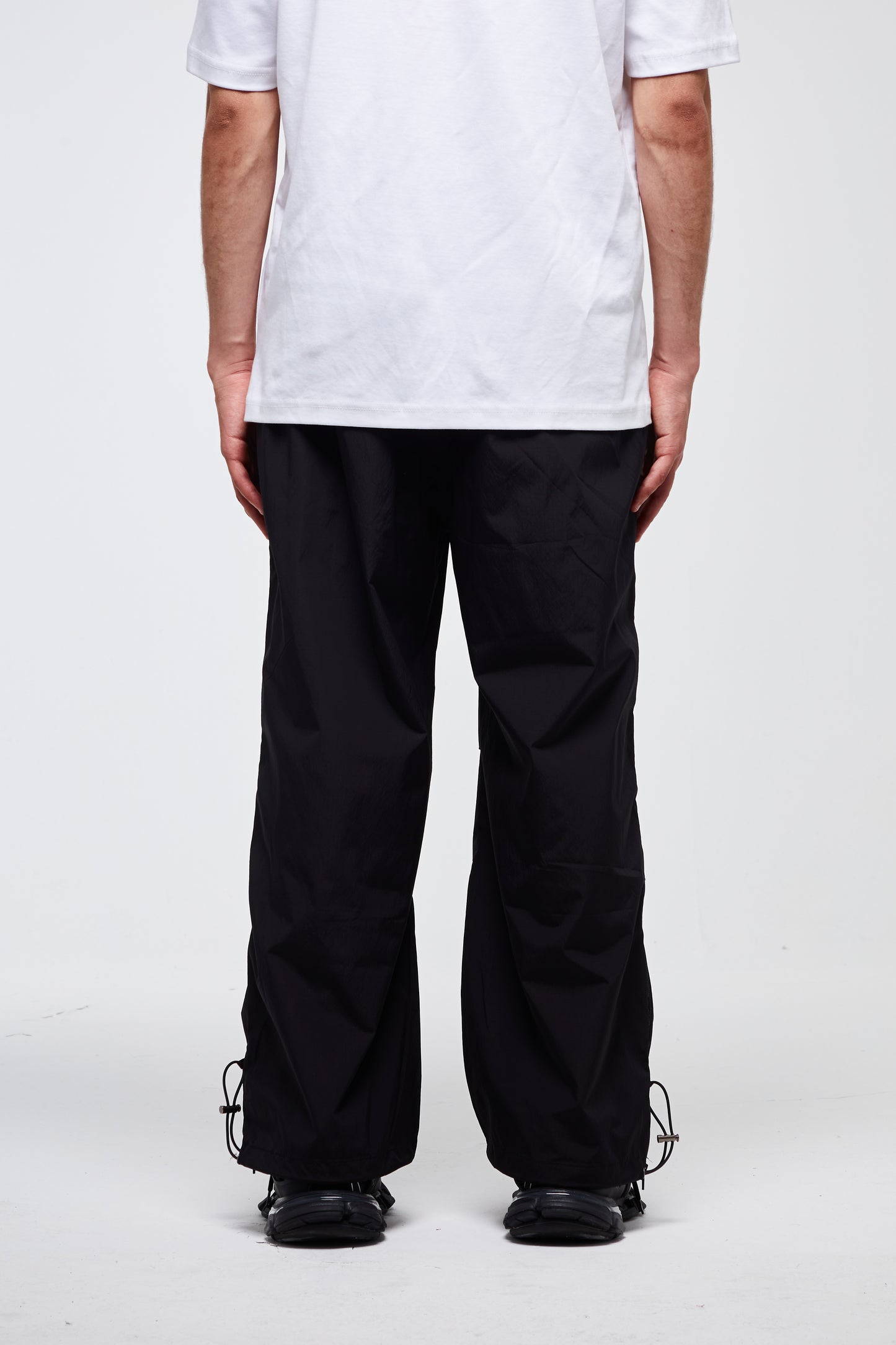 PANTALON PARACHUTE ZIPPÉ NOIR