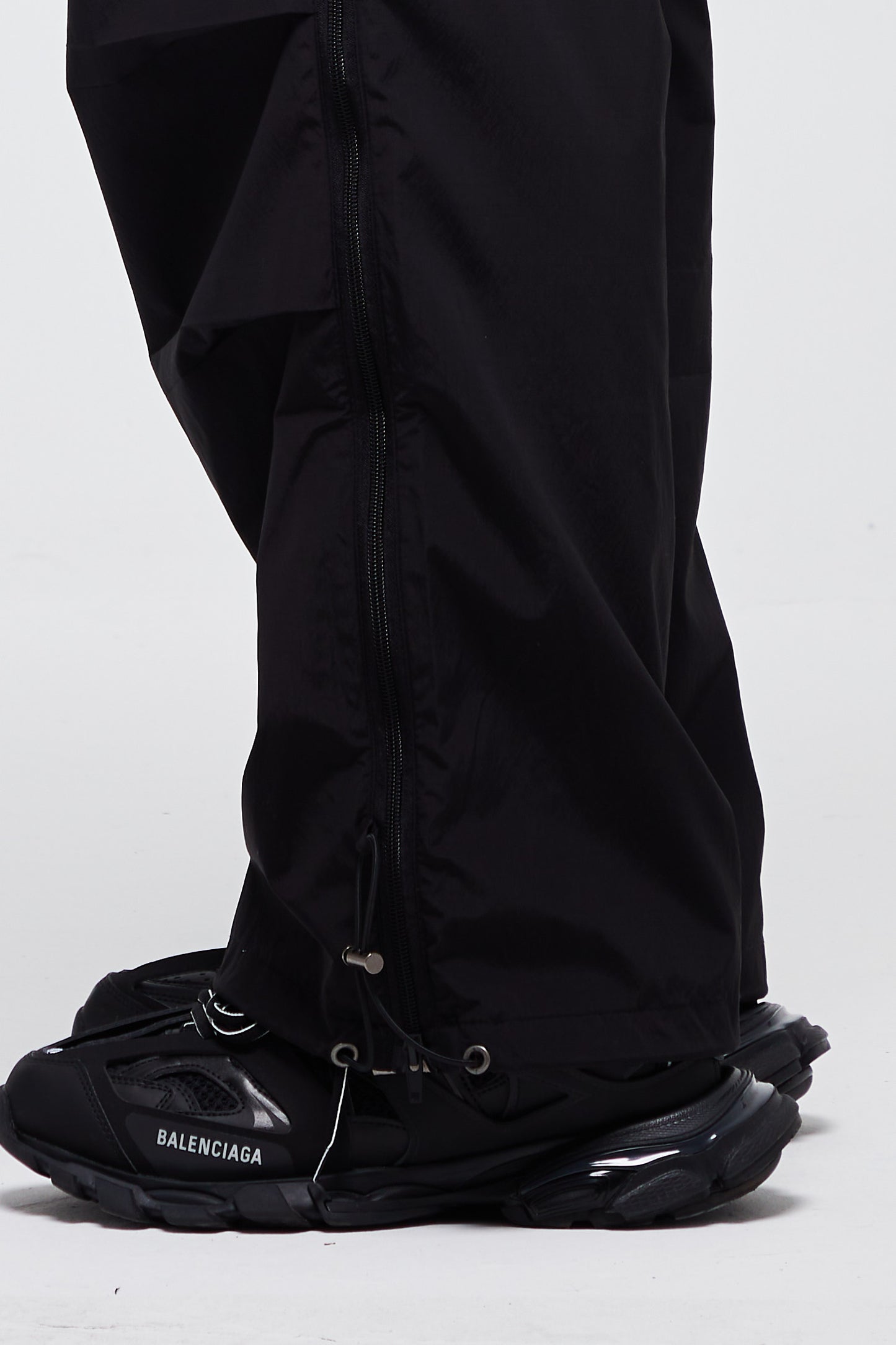 PANTALON PARACHUTE ZIPPÉ NOIR