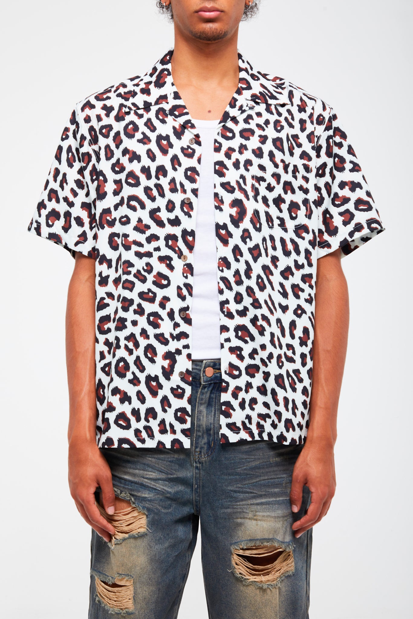 CHEMISE À MOTIF LÉOPARD