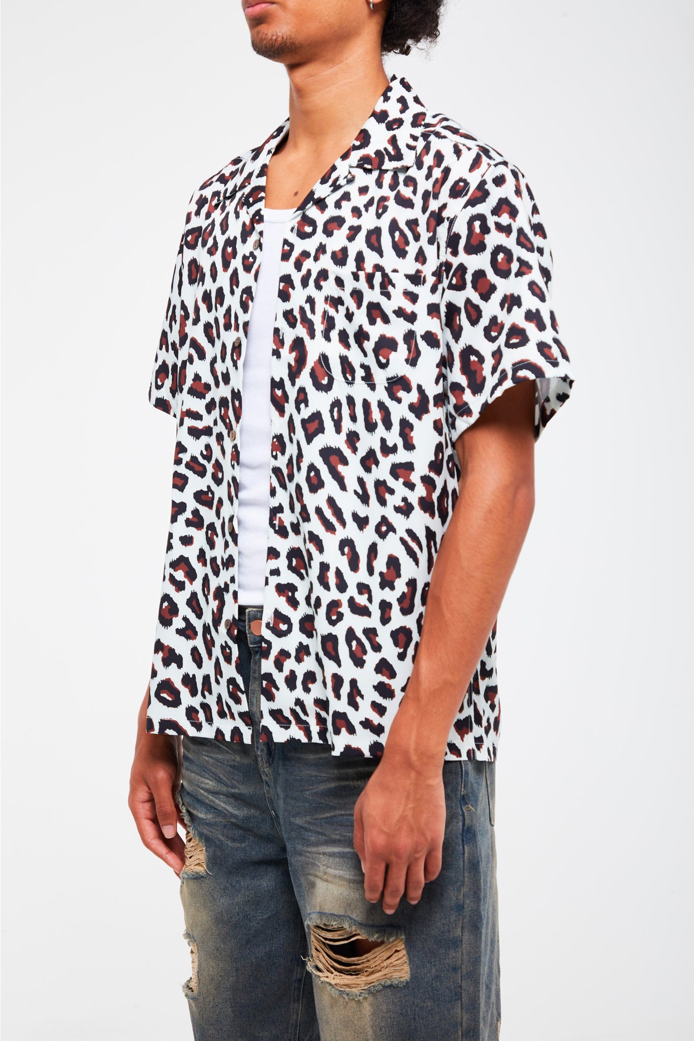 CHEMISE À MOTIF LÉOPARD