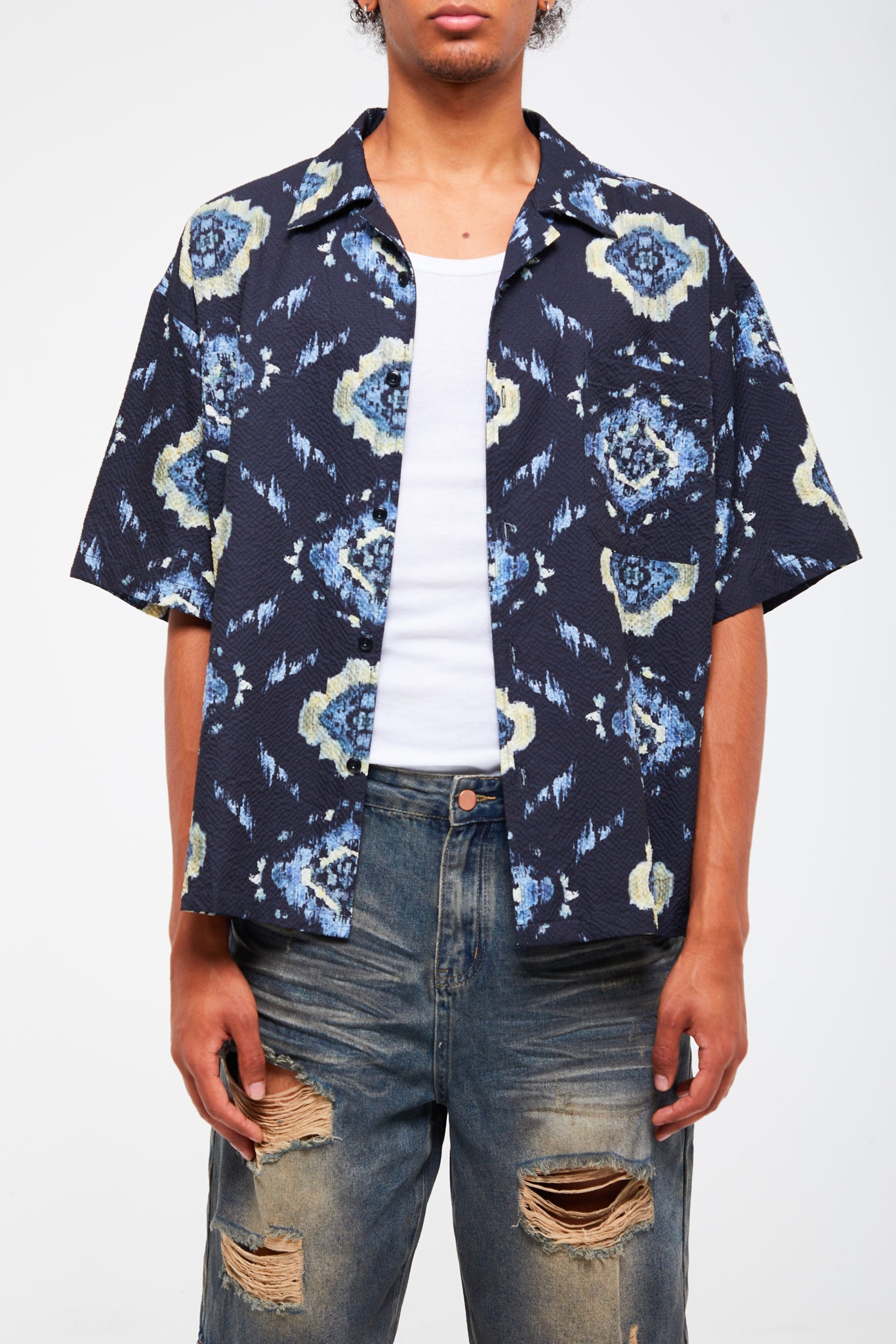 DIAMOND PATTERN SHIRT