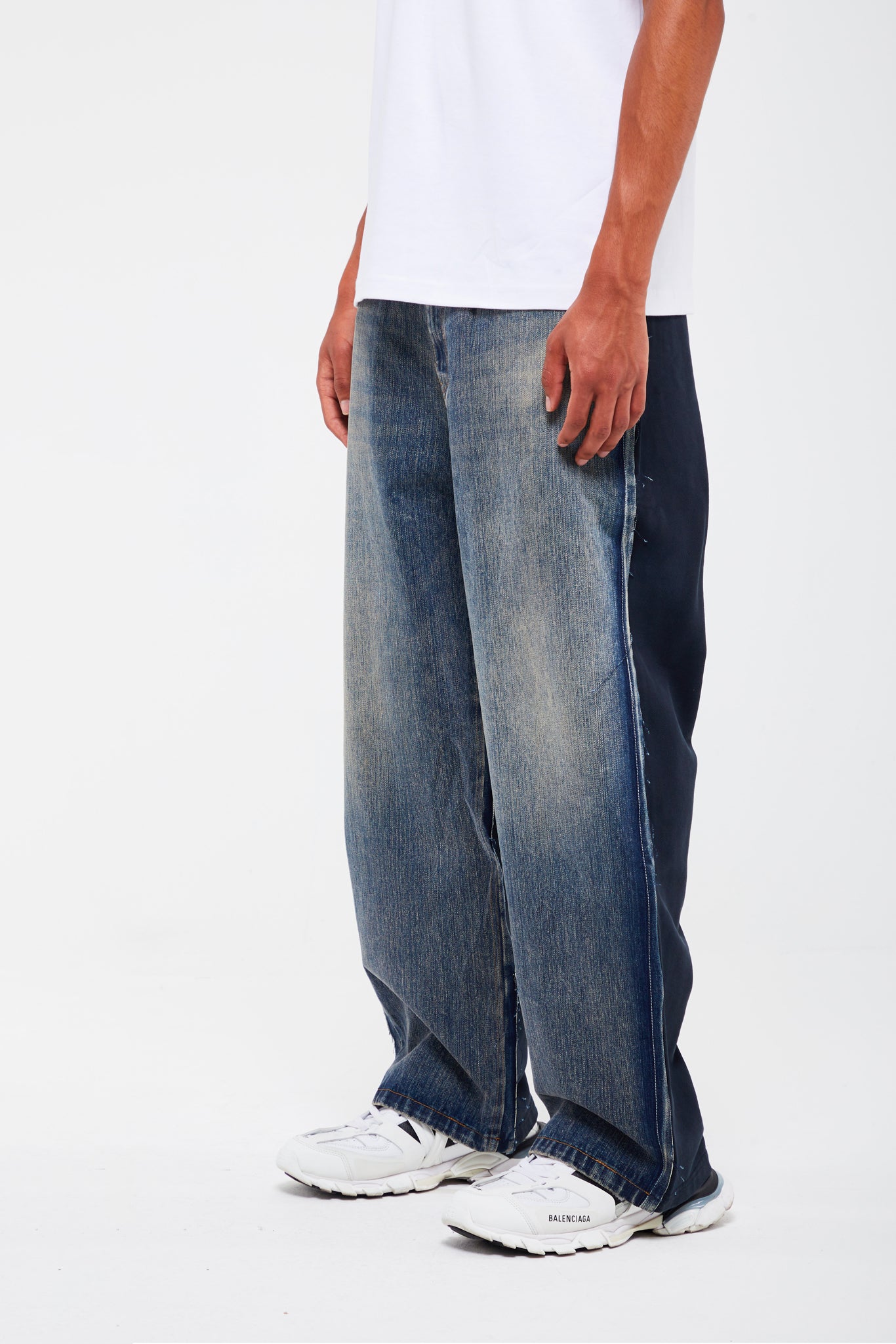 PANTALON DEMI-JEAN DÉLAVÉ