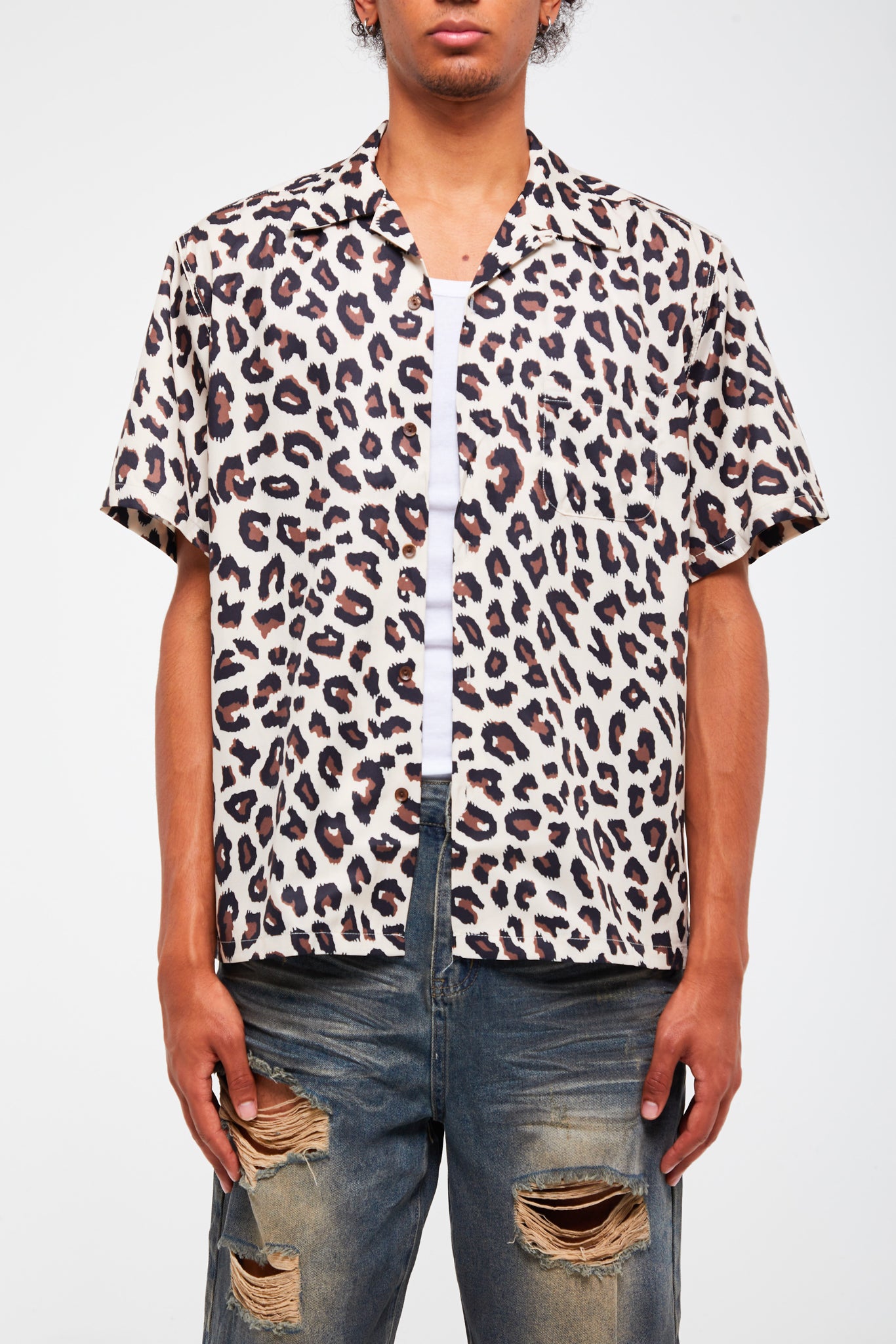 CHEMISE À MOTIF LÉOPARD