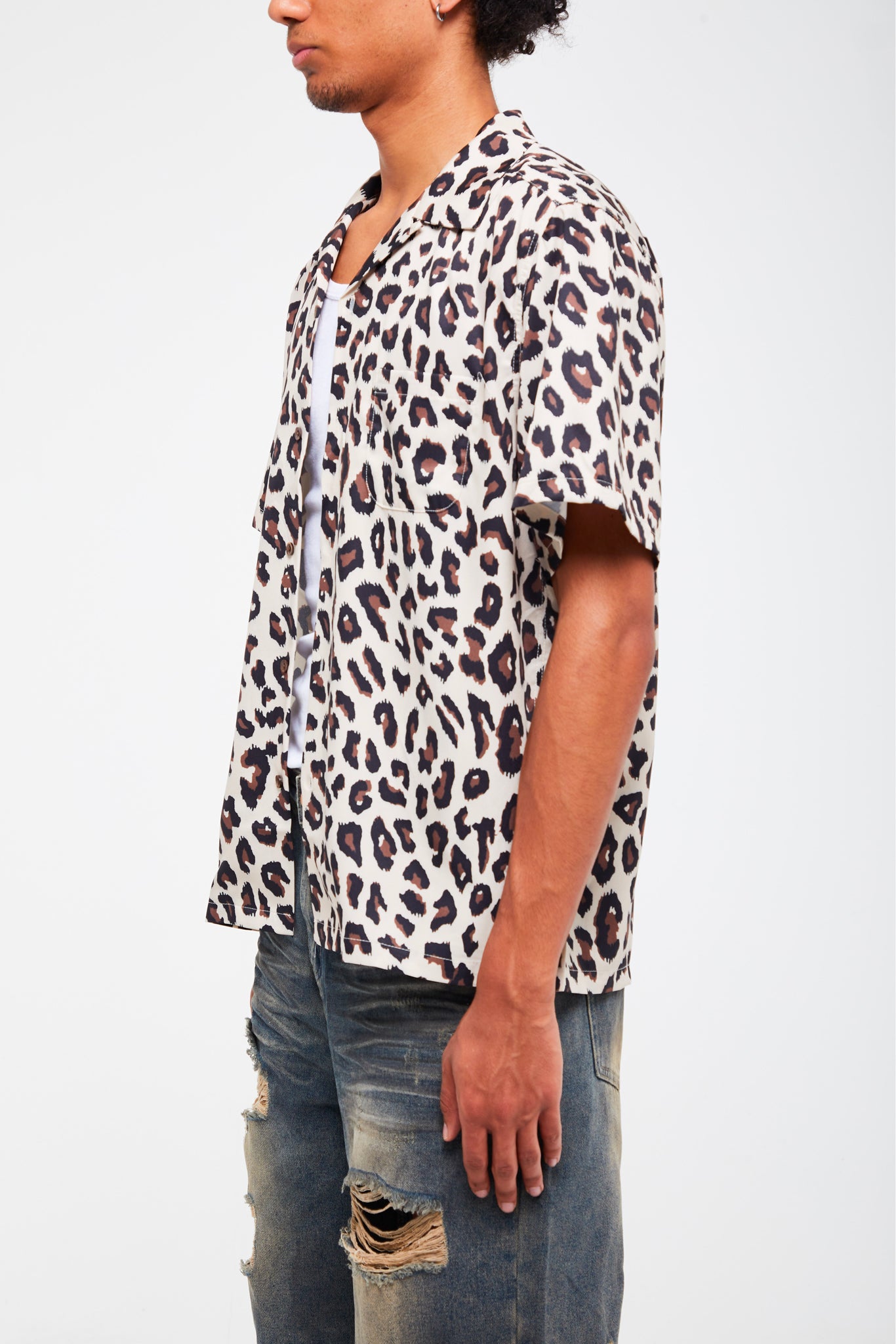 CHEMISE À MOTIF LÉOPARD