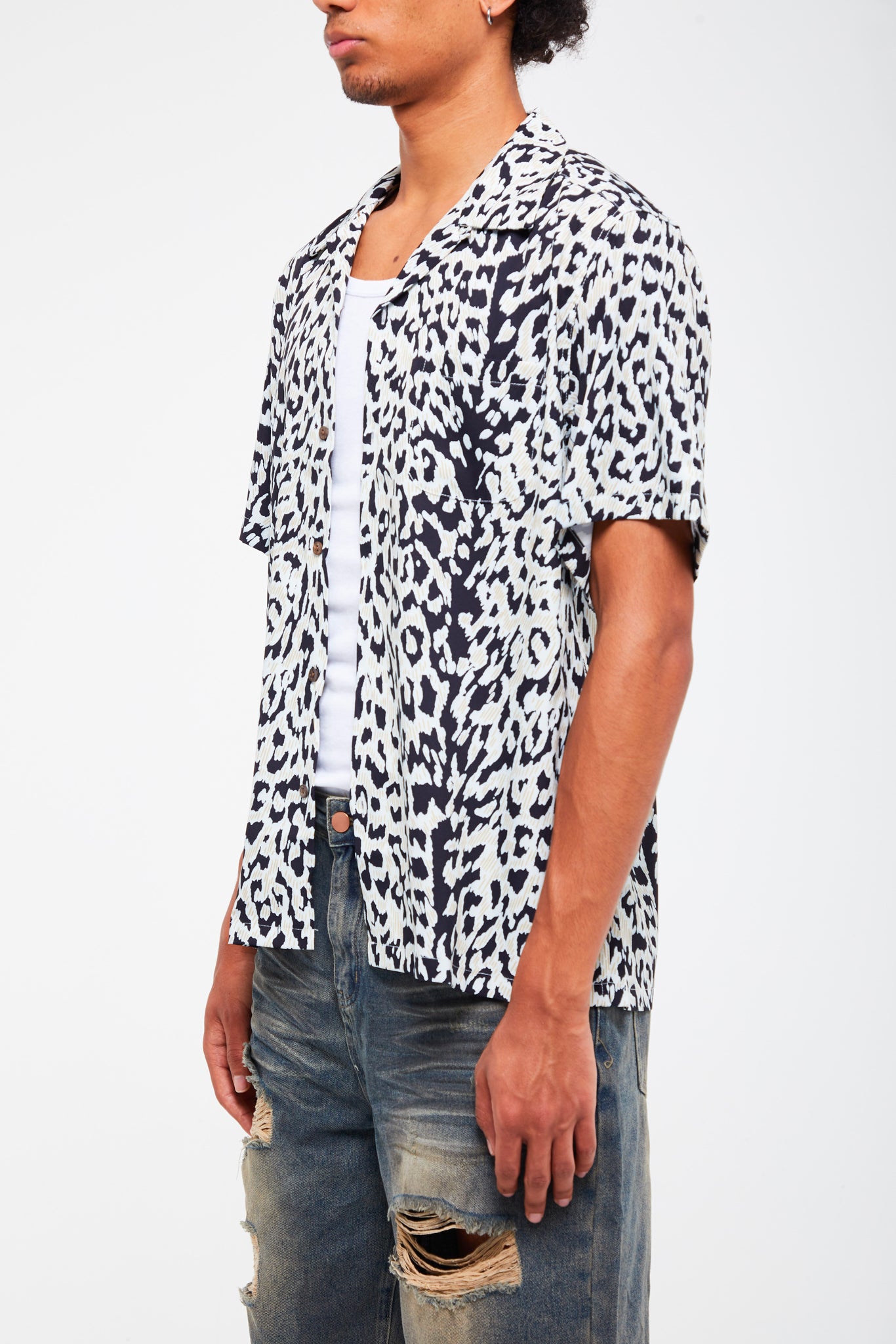CHEMISE À MOTIF LÉOPARD