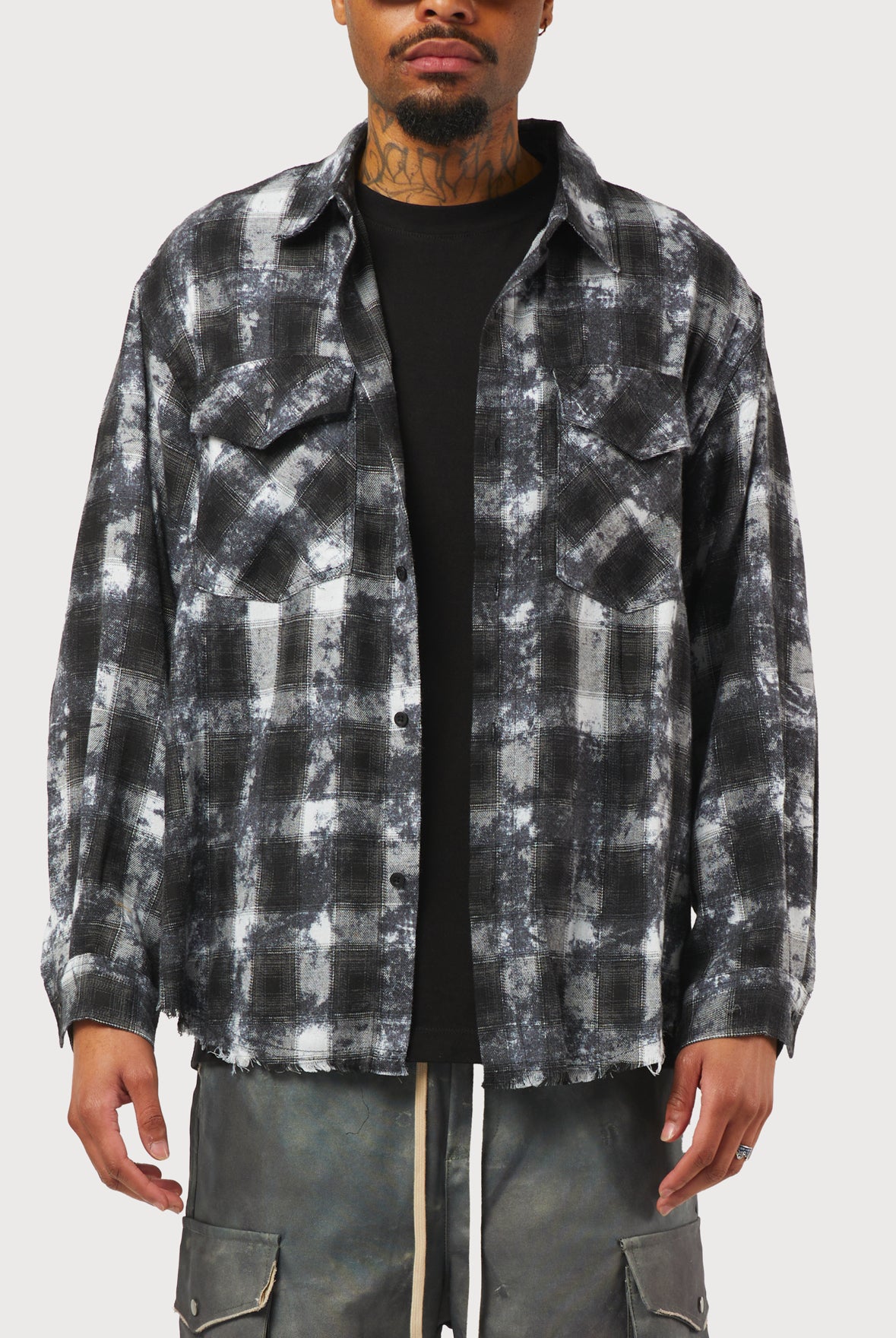 CHEMISE À CARREAUX NOIRE