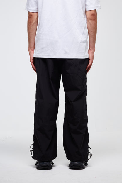 PANTALON PARACHUTE ZIPPÉ NOIR
