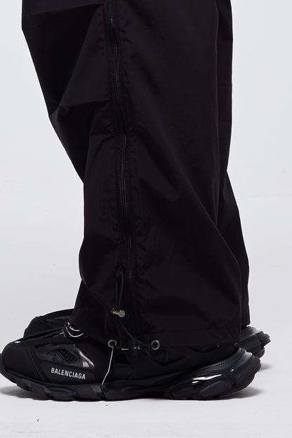 PANTALON PARACHUTE ZIPPÉ NOIR