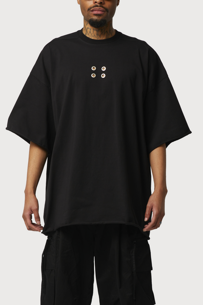 T-SHIRT NOIR SUPER OVERSIZE