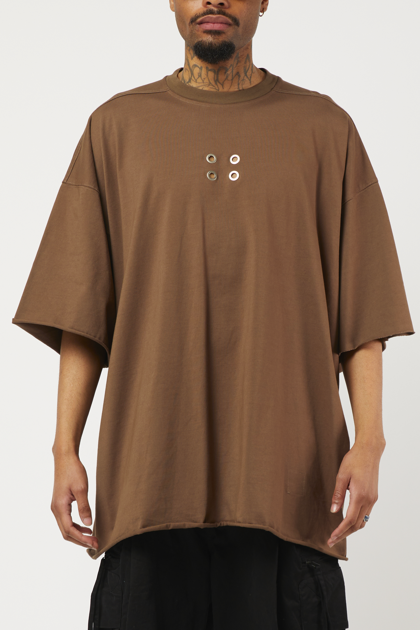T-SHIRT MARRON SUPER OVERSIZE