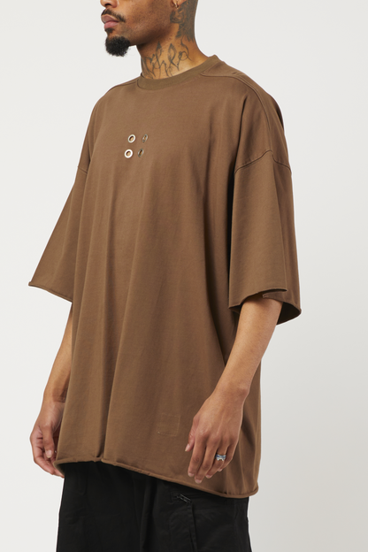 T-SHIRT MARRON SUPER OVERSIZE