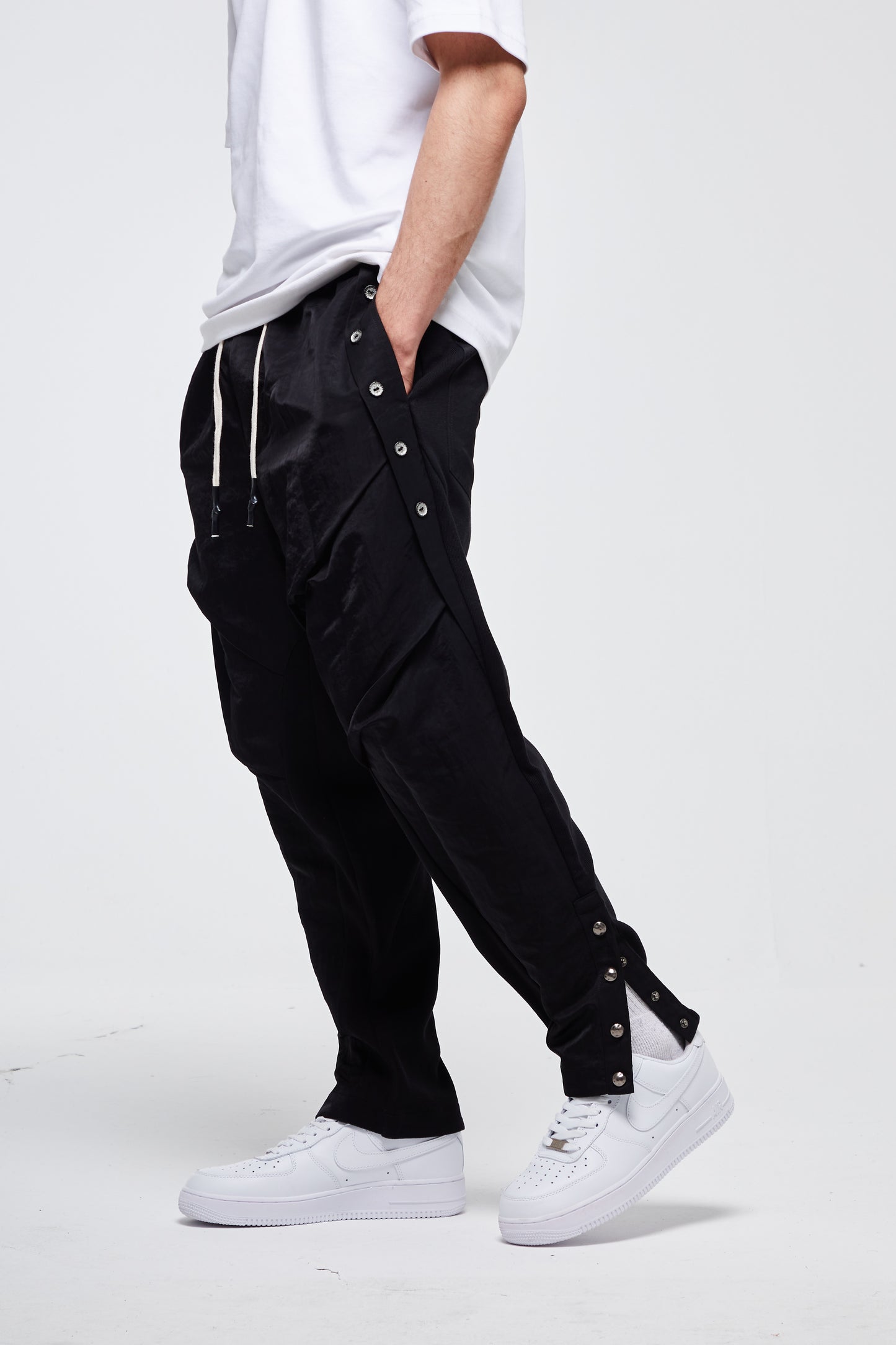 PANTALON TECHNIQUE BI-MATIÈRES NOIR