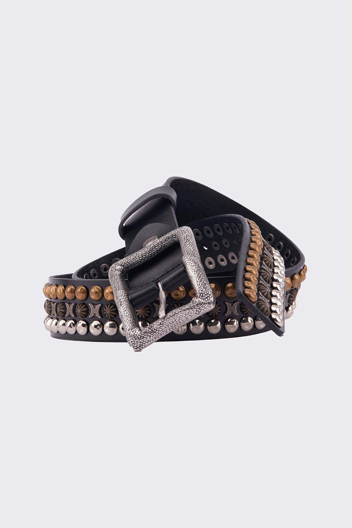 METALLIC LEATHER BELT