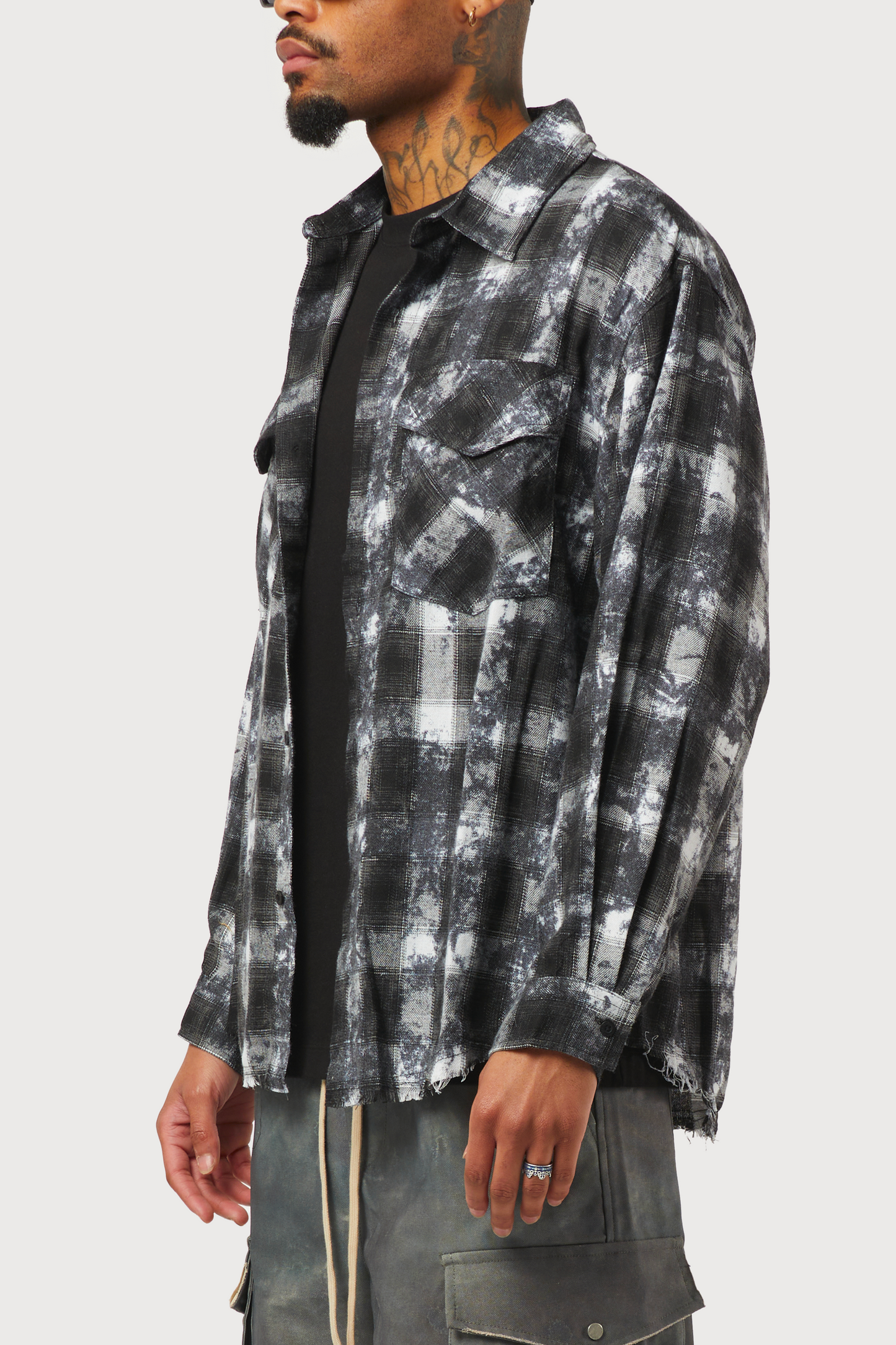 CHEMISE À CARREAUX NOIRE
