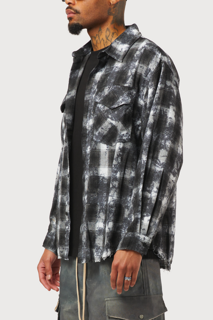 CHEMISE À CARREAUX NOIRE