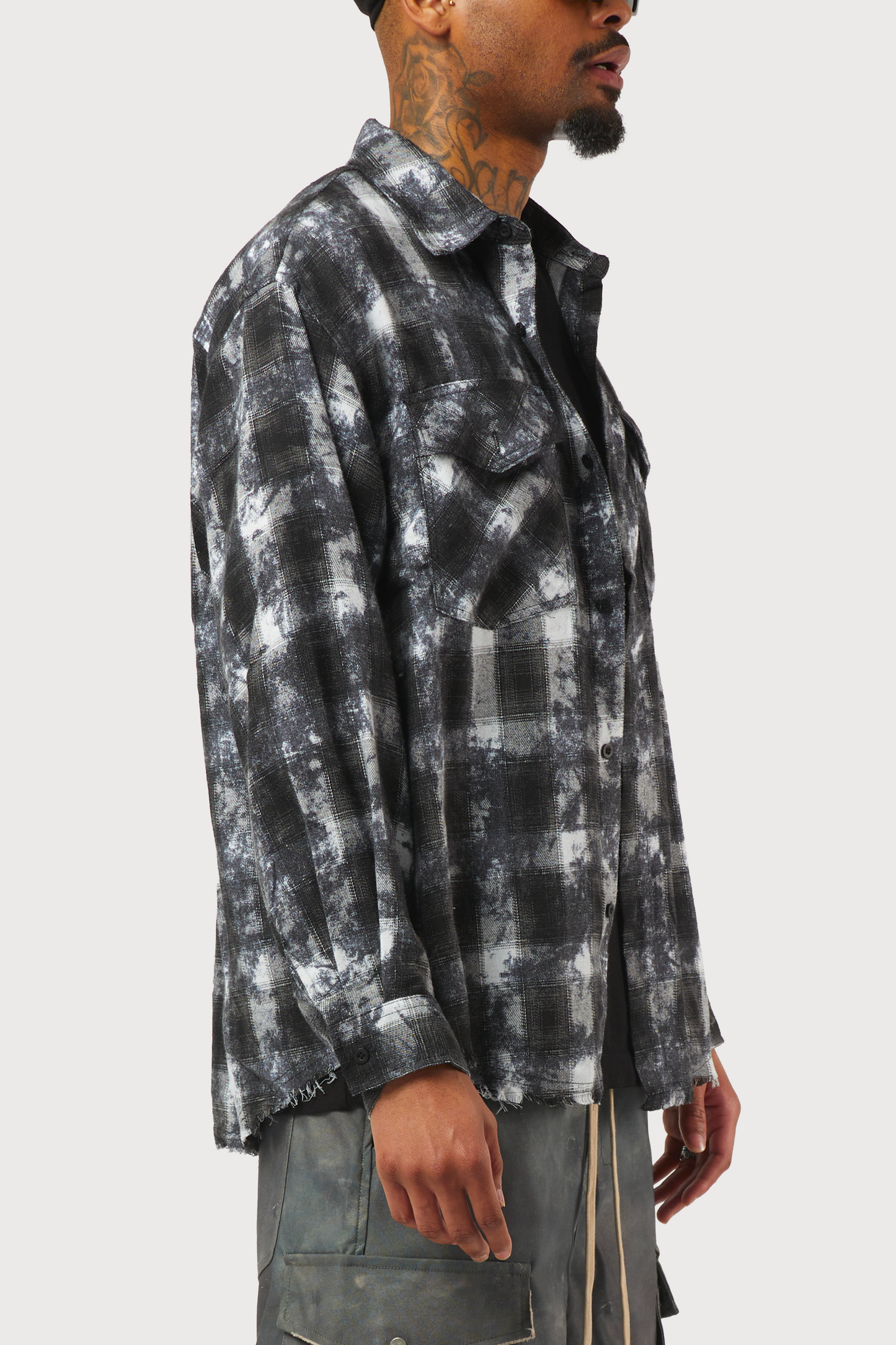 CHEMISE À CARREAUX NOIRE