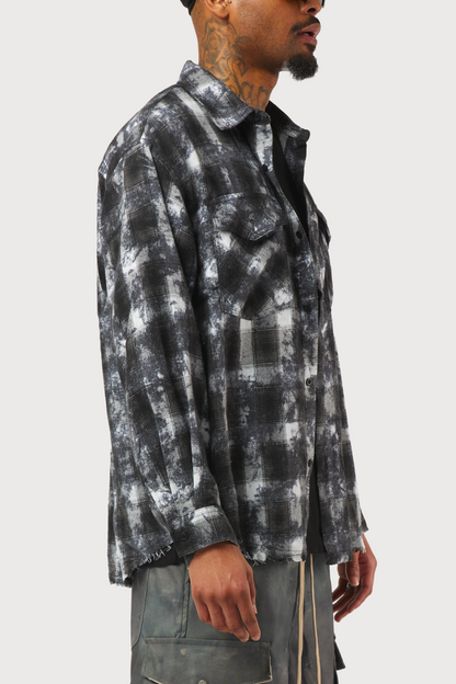 CHEMISE À CARREAUX NOIRE