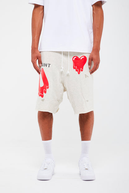 SWEATSHORT "COEUR"