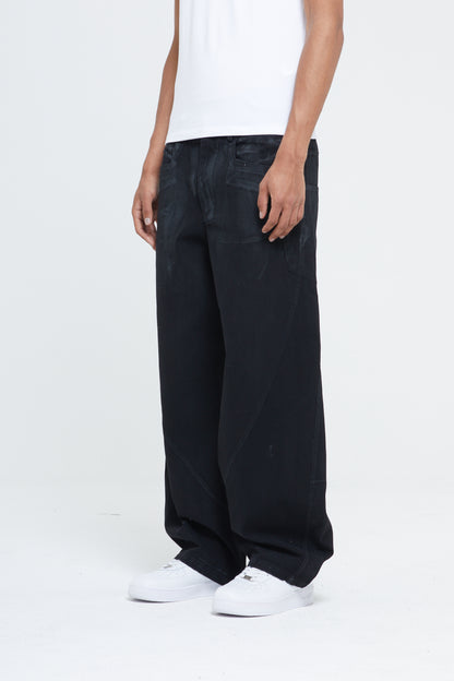 WASHED BAGGY DENIM