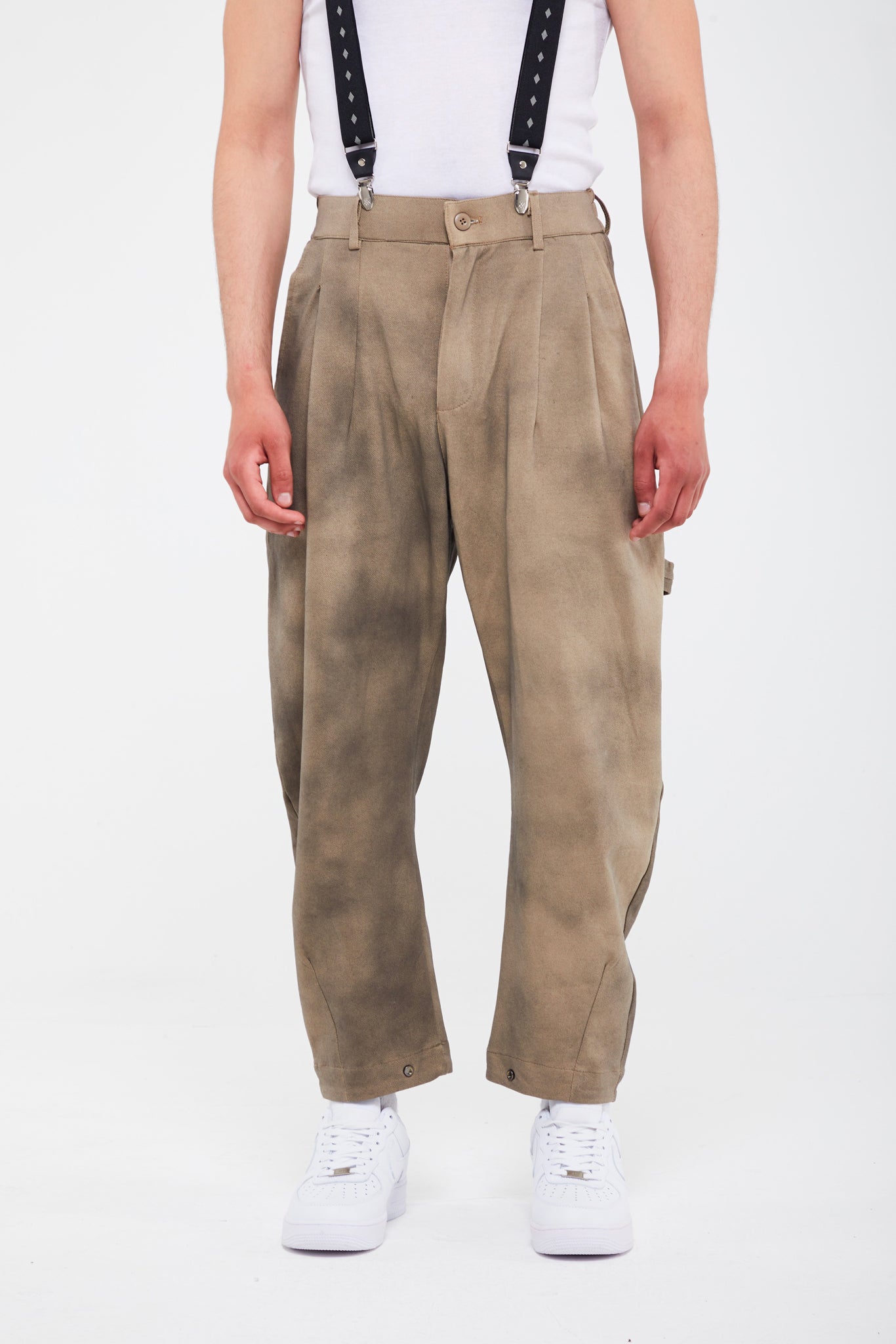 PANTALON TAILLE HAUTE DÉLAVÉ