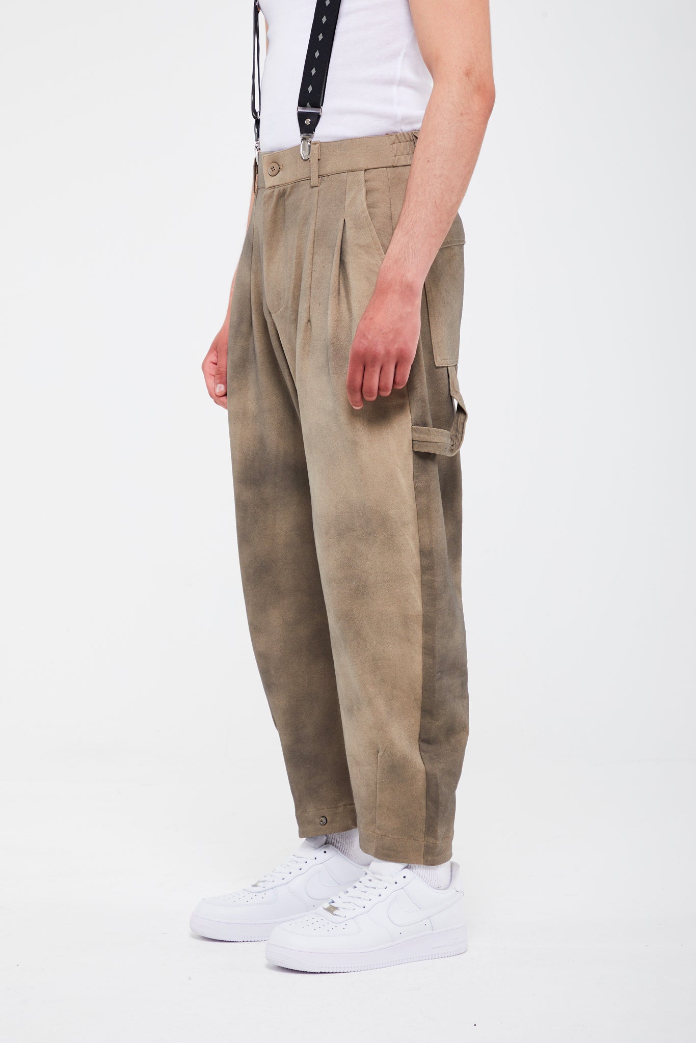 PANTALON TAILLE HAUTE DÉLAVÉ