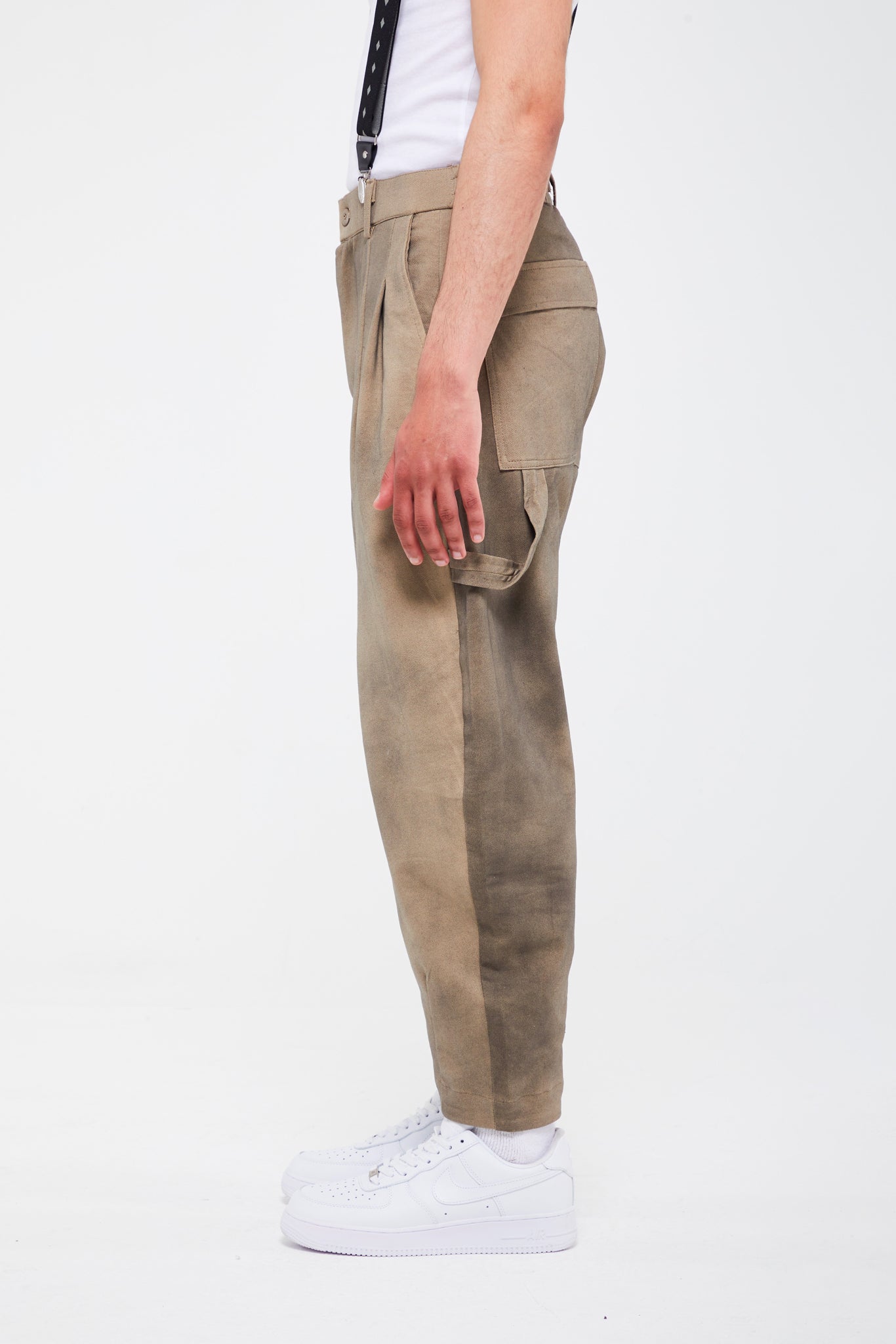 PANTALON TAILLE HAUTE DÉLAVÉ