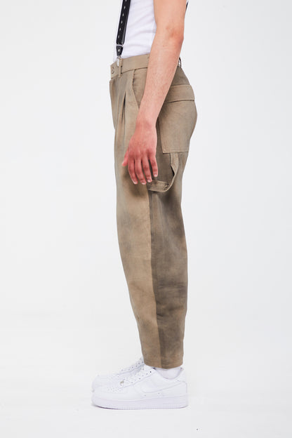 PANTALON TAILLE HAUTE DÉLAVÉ