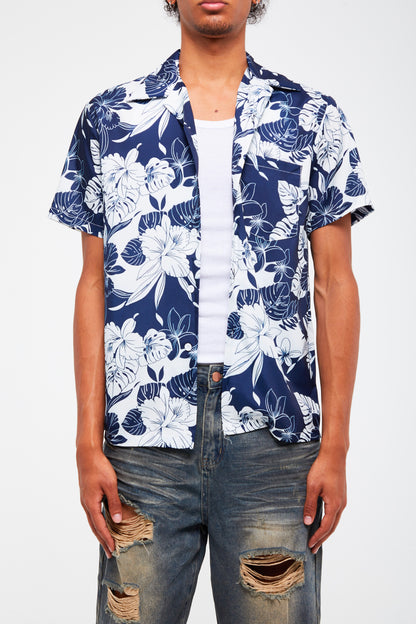 CHEMISE À MOTIF HAWAÏEN