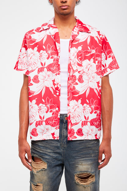 CHEMISE À MOTIF HAWAÏEN