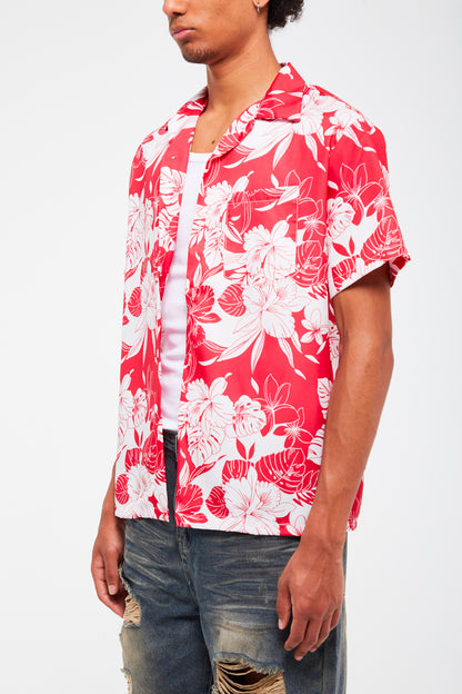 CHEMISE À MOTIF HAWAÏEN
