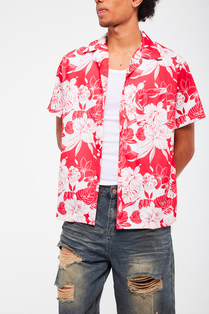 CHEMISE À MOTIF HAWAÏEN