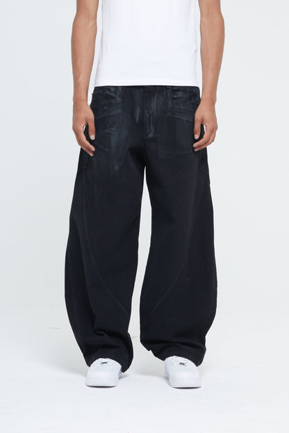 WASHED BAGGY DENIM